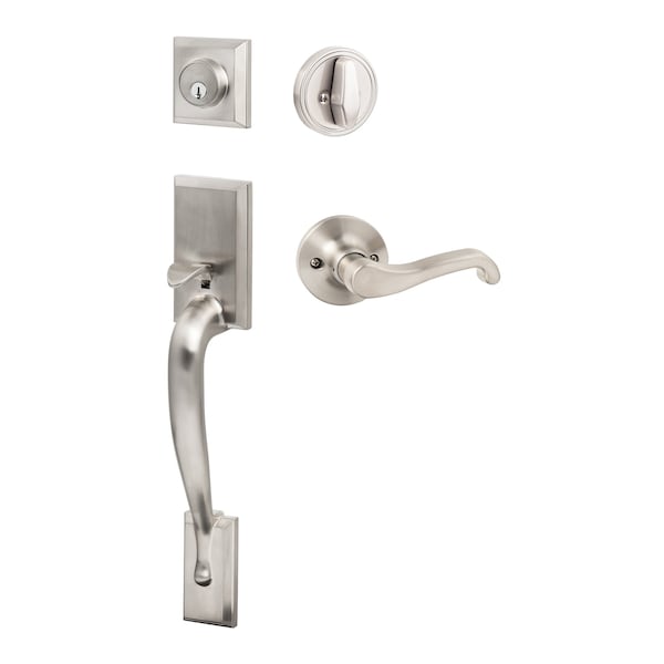 Sure-Loc Hardware Sure-Loc Hardware Madison Handleset, Sage Lever Handleset Trim, Satin Nickel, Right Hand MA507-SG-RH 15 - main
